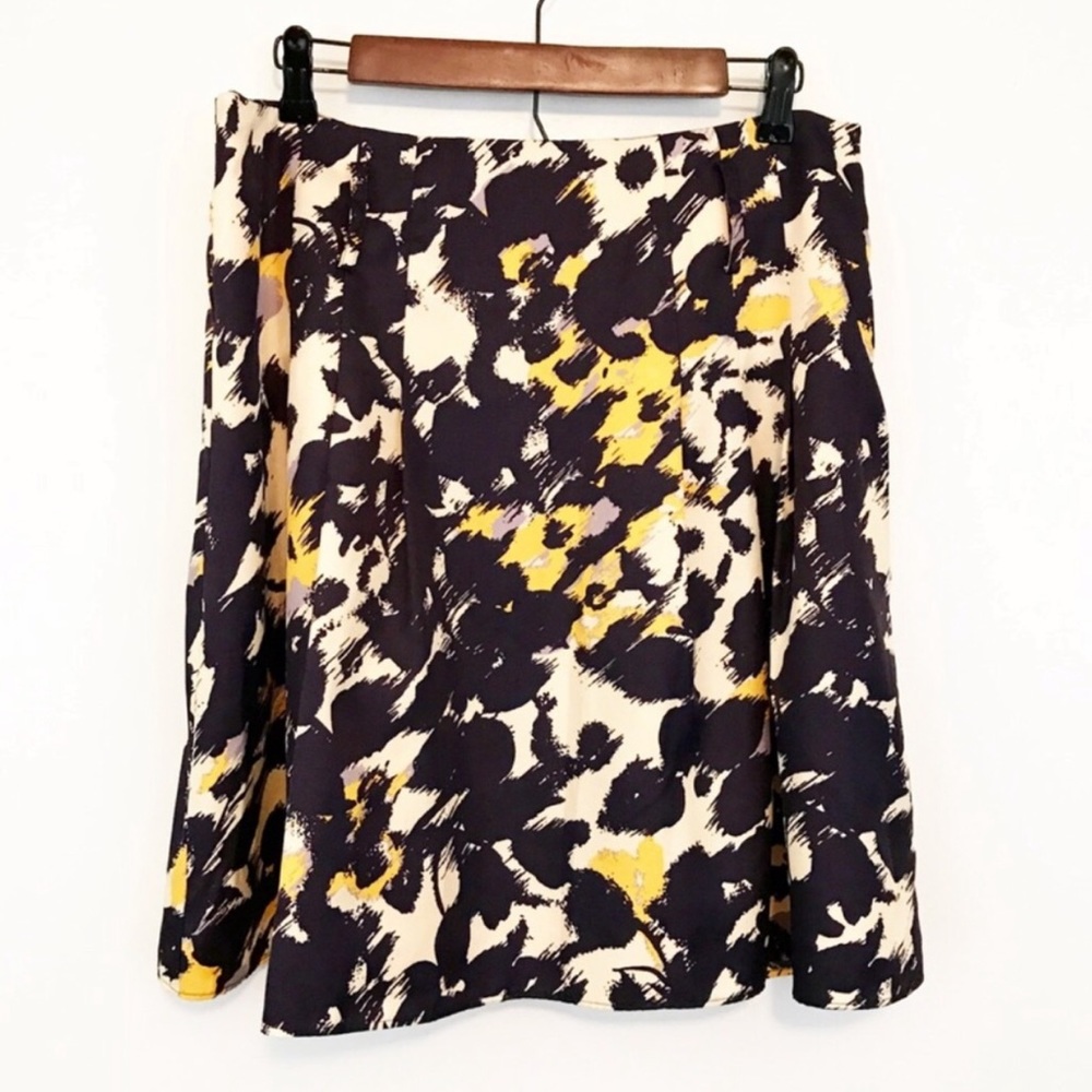 The Limited Leopard Abstract Silky A-Line Skirt